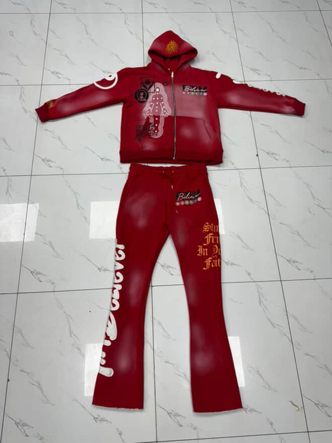 Stand Firm In Your Faith Stacked Jogger Set