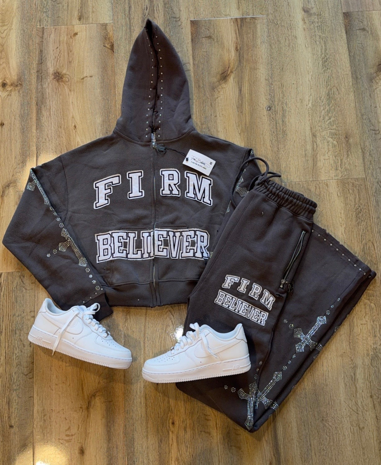 Firm Believer Flared Jogger Set