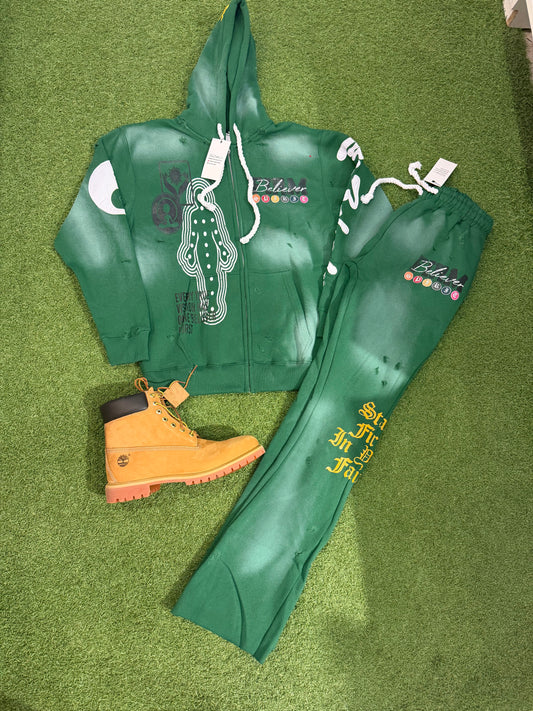 Stand Firm In Your Faith Stacked Jogger Set